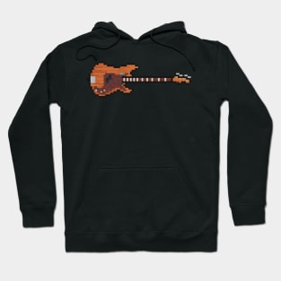 Pixel Queen of Precision Bass Guitar Hoodie